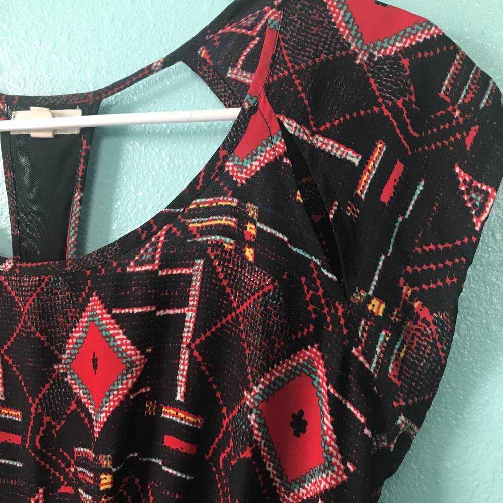 UO Silence+Noise patterned dress with cutouts sz M - Picture 4 of 4